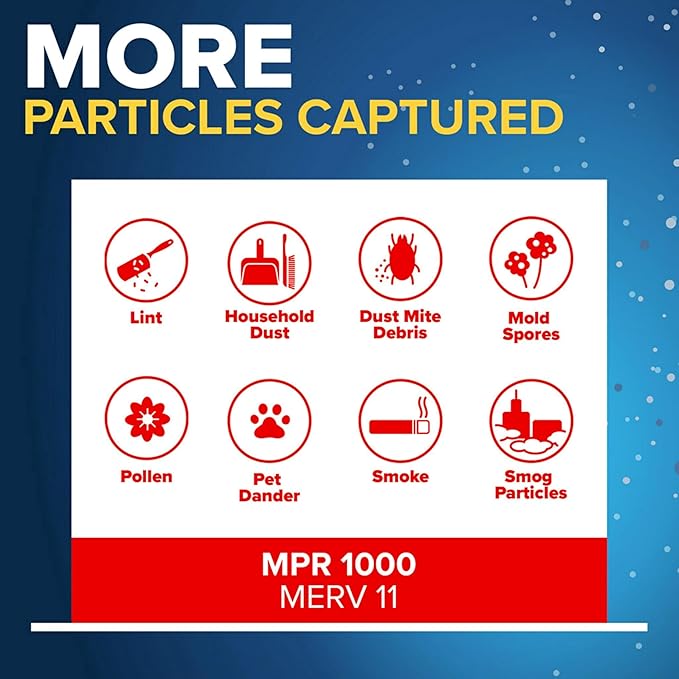 Filtrete 12x12x1 AC Furnace Air Filter, MERV 11, MPR 1000, Micro Allergen - Image 5