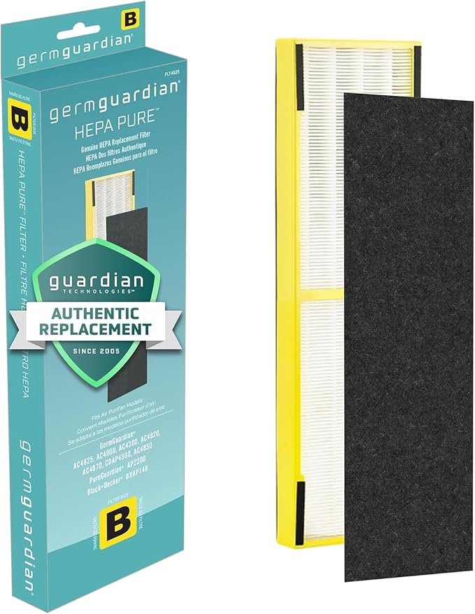 GermGuardian, Filter B HEPA Pure Genuine Air Purifier Filter, Removes 99.97% of by GuardianTechnologies