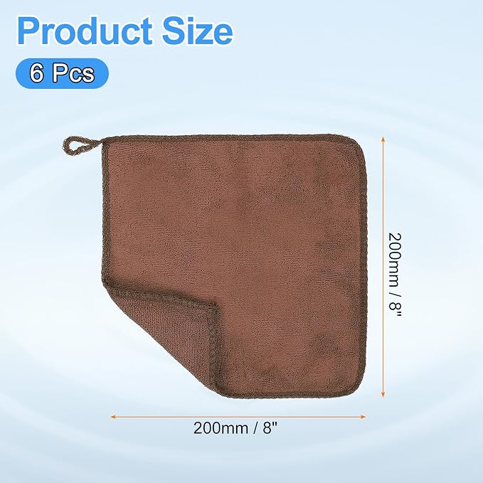 HARFINGTON 6 Pack Microfiber Cleaning Cloth - Image 2