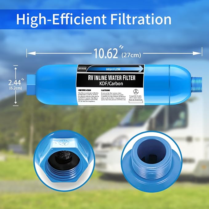 Lifefilter RV Inline Water Filter, NSF Certified, Bad Taste, Dedicated - Image 3