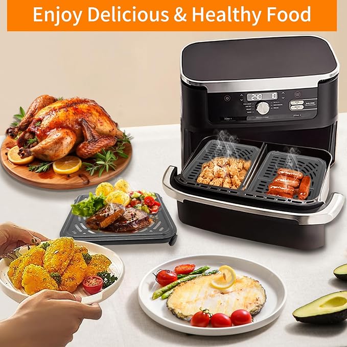 GCQ Air Fryer Grill Pan for Ninja Foodi 11 Quart 7-in-1 MegaZone XL FlexBasket - Image 6