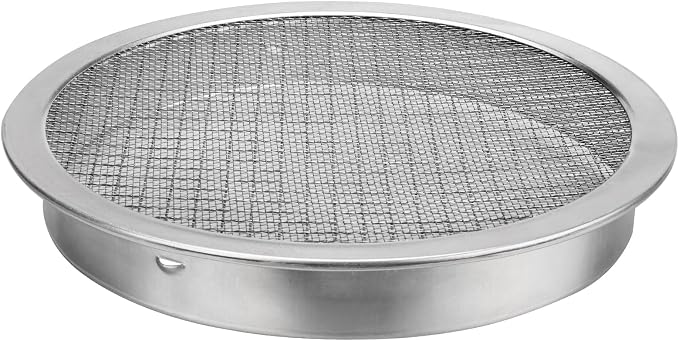 6-inch Round Rain Barrel Screen, Double Aluminum Mesh Vent Cover | Screen by XCWT