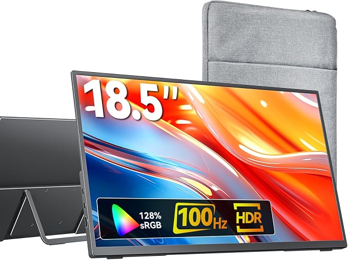 kksmart Portable Monitor for Laptop MacBook Surface PC Xbox PS5, Travel Monitor by Unknown