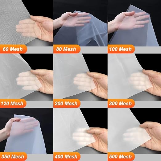 Nylon Mesh Fabric, 60 80 100 120 200 250 300 350 400 500 Mesh Filter, Reusable - Image 2