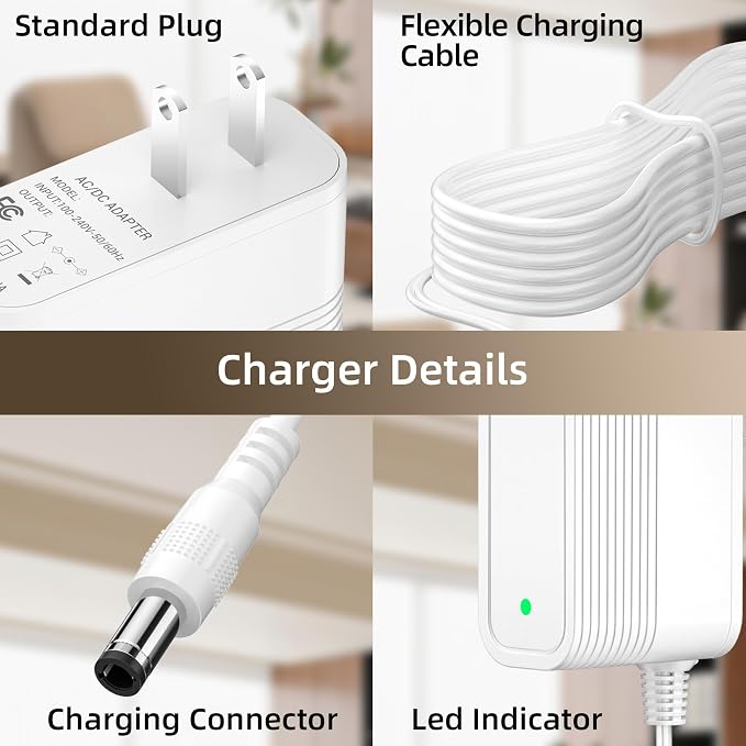 24V Power Adapter for FreAire HAP-607 / HAP607 Air Purifier, Compatible - Image 7