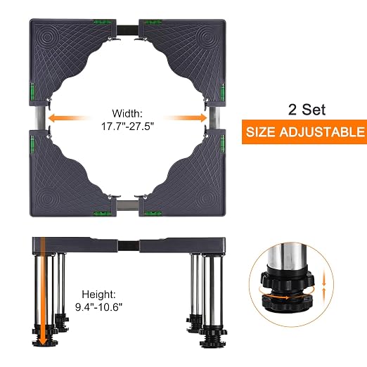 PATIKIL Mini Fridge Stand, 4 Strong Feet Laundry Stand Base Multi-Functional - Image 4