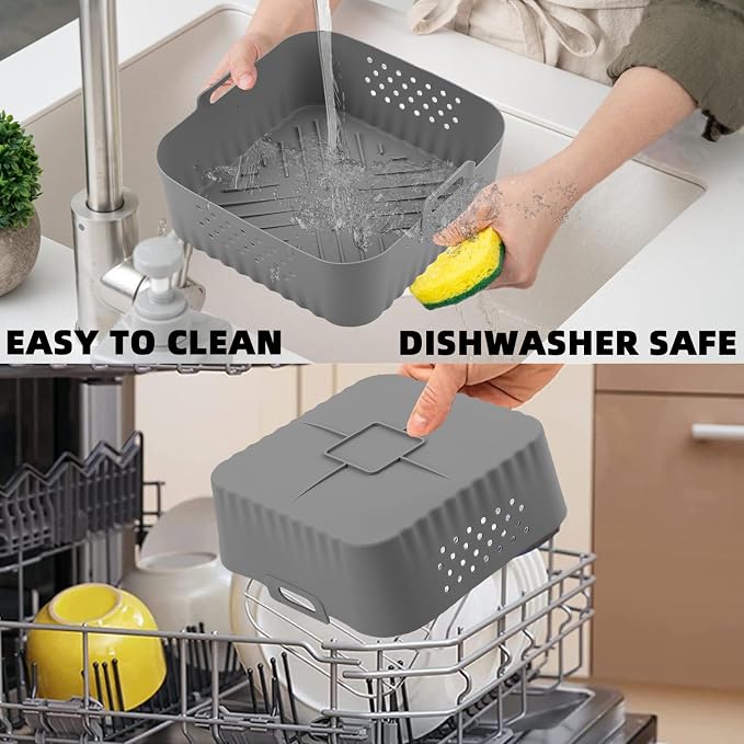 LYHOLKEER Silicone Air Fryer Liners, COSORI Air Fryer Accessories - Image 5