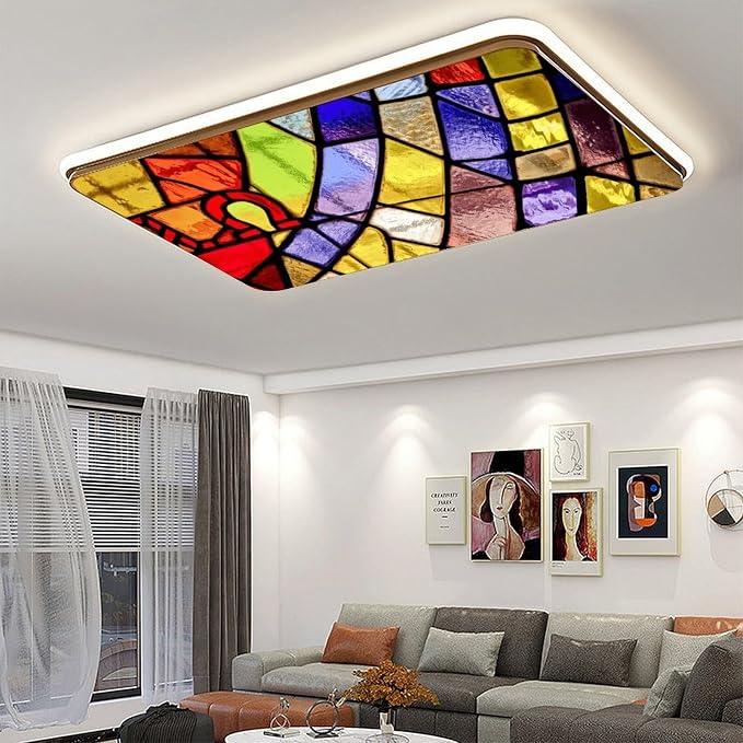 2PCS Fluorescent Light Covers for Classroom Ceiling Lights Magnetic Light Covers - Image 6