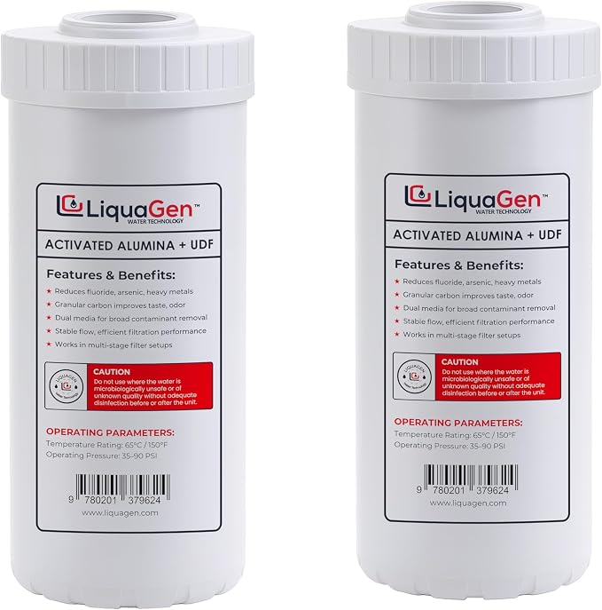 LiquaGen Activated Alumina & Coconut Carbon Water Filter Cartridge – Helps by LiquaGen