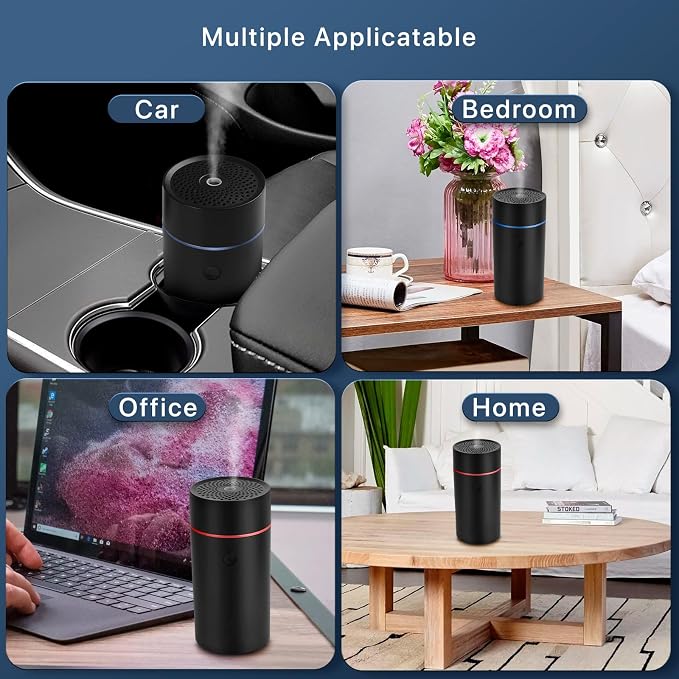 Car Fragrance diffusers, Air fresheners, USB-Powered Mini Ultrasonic Mist - Image 2