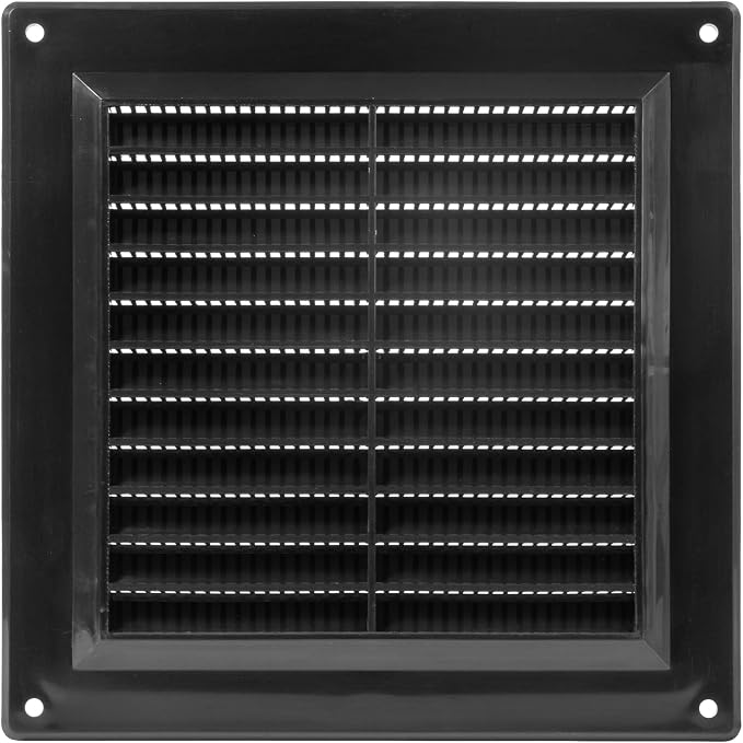 6" x 6" Inch Black Vent Cover by ECOPROVENT
