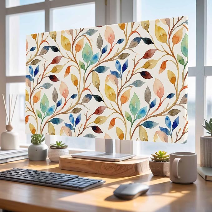 Watercolor Country Leaf Indoor TV Cover, Elastic TV Screen Protector Farmhouse - Image 4