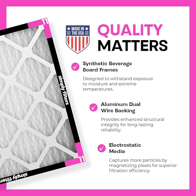 Simply 20x25x1 Air Filter, Merv 11, 6 Pack, - Image 4