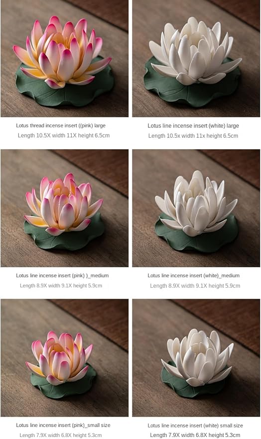 Ceramic Handicraft Stick Incense Burners Simulation Lotus Incense Holder - Image 7