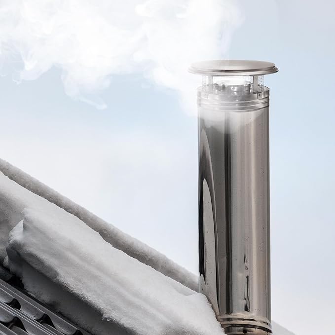 DuraVent DuraPlus 8 Inch Stainless Steel Round Chimney Cap - Image 8