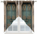Turquoise Vintage Door Swag Valances by Unknown
