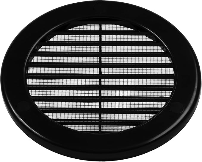 10-Pack 4" Round Air Vent Cover – Black Plastic Soffit Air Vent Deflector - Image 8