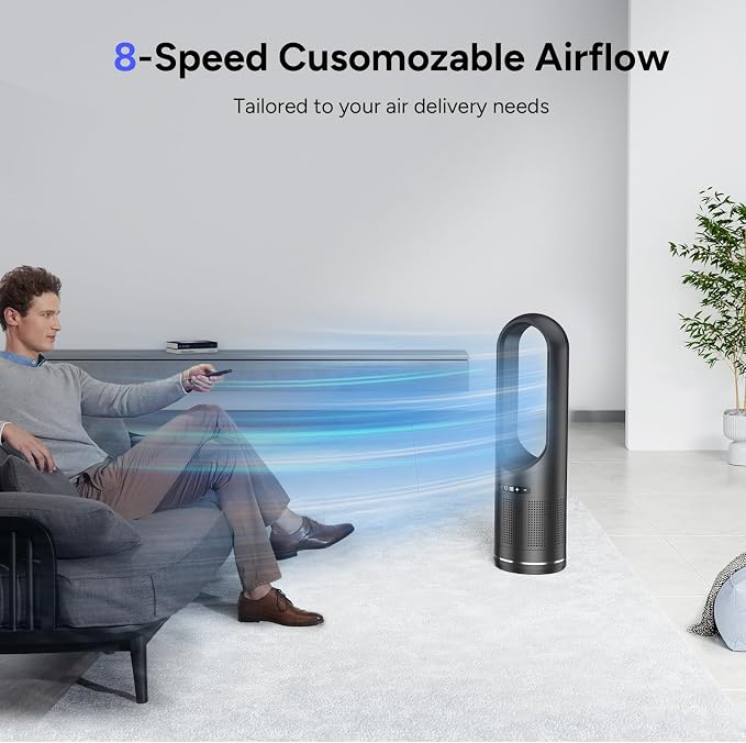 Tower Fan, 31.5Inch Cooling Bladeless Fan - Image 2