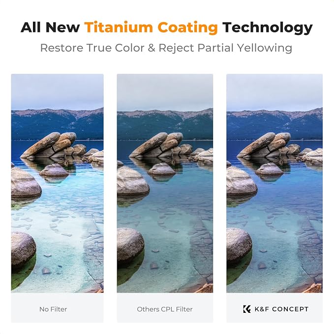 K&F CONCEPT 49mm True Color Ultra-Low Reflectivity CPL Filter Polarizer Lens - Image 3