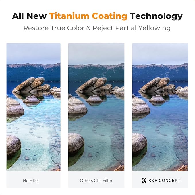K&F CONCEPT 95mm True Color Ultra-Low Reflectivity CPL Filter Polarizer Lens - Image 3