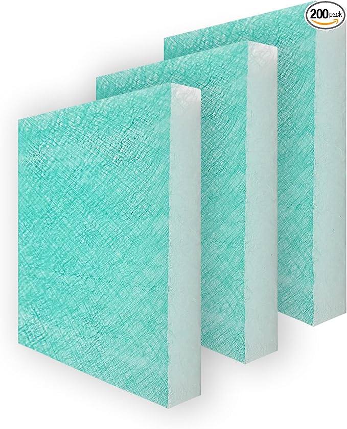 Spray Booth Air Filter Fiberglass Exhaust Green in Paint Booth 15g Green) by PRISTAIR