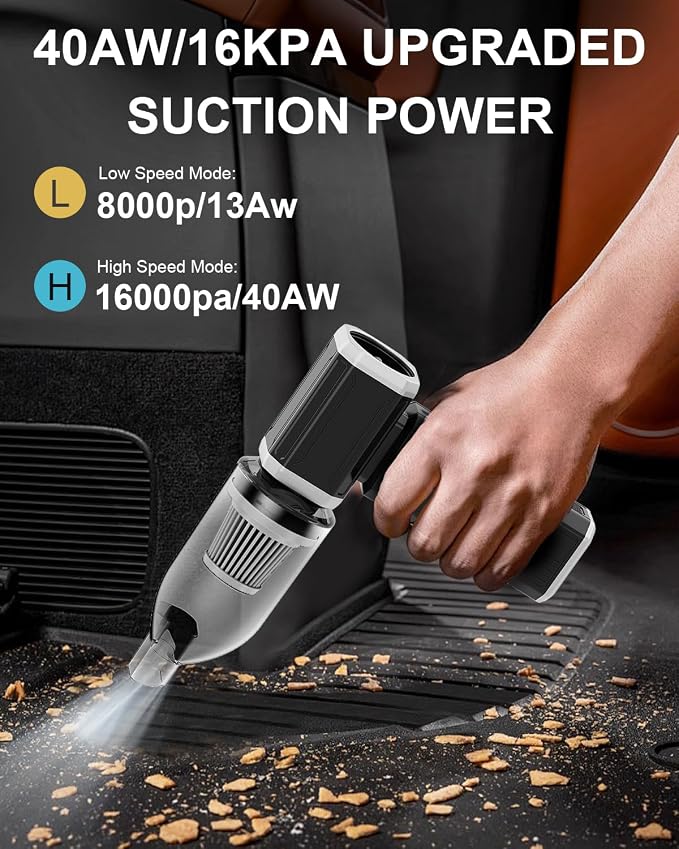 Electric Air Duster, Mini Vacuum Cleaner - Image 2