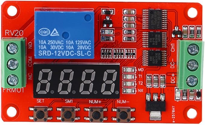 SEIWEI 12 V FRM01 Multifunction Infinite Loop Timing Self-Lock Relay Cycle by Unknown
