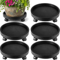 Planterhoma 5 Packs 12 Inch Plant Caddy by Planterhoma