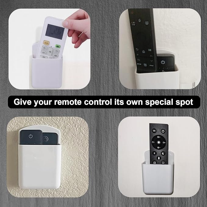 2Pcs Remote Holder Wall Mount, Wall Mount Box Organizer - Image 5