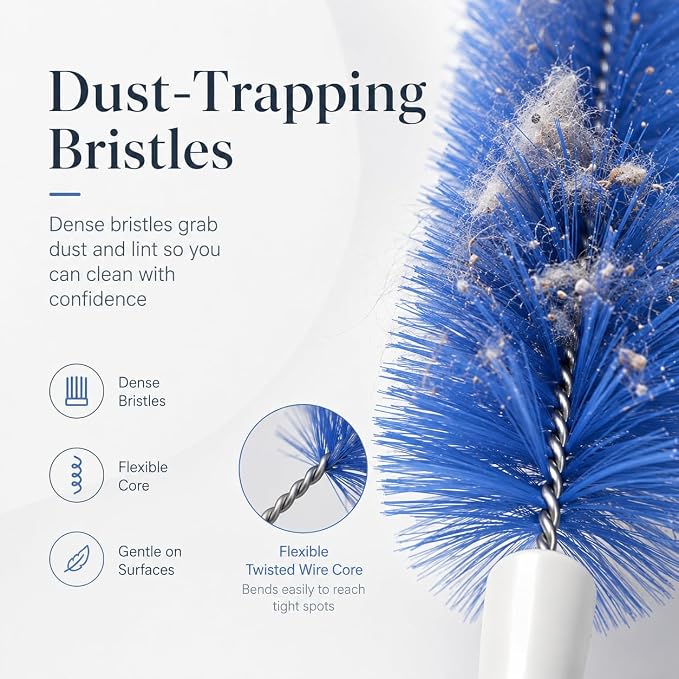 90° Flexible Ceiling & Fan Dust Magnet, Bendable Microfiber Head, Fan Cleaning - Image 4