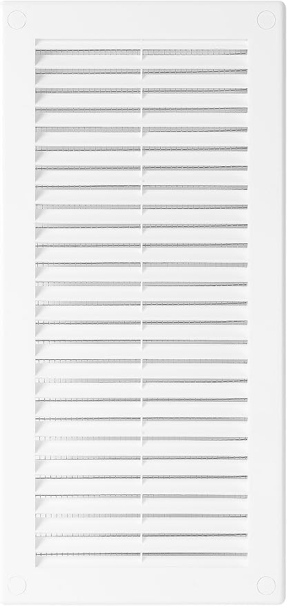 Awenta 4" x 11" Inch Rectangular Plastic White Ventilation Grille - Image 3