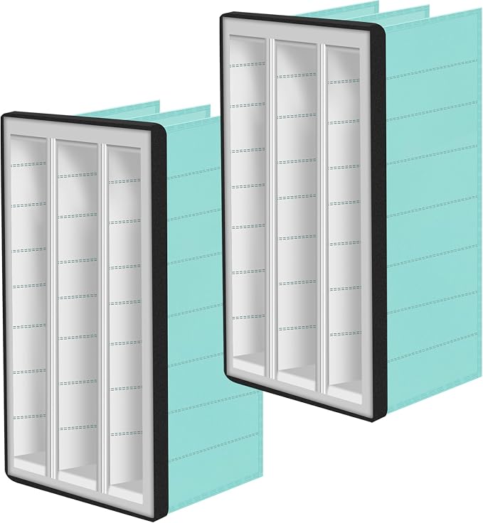 2 Pack 24"x12"x12" MERV 14 Inner Synthetic Pocket Air Filter Replacement Fits by GlowGeek