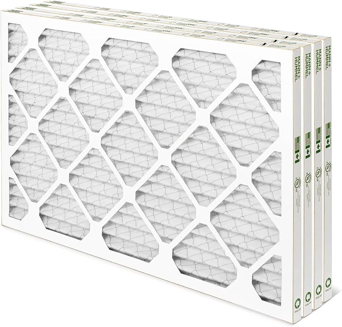 Mann+Hummel 12x24x1 MERV 8 Pleated HVAC AC Furnace Air Filters. 4 Pack. by MannHummel