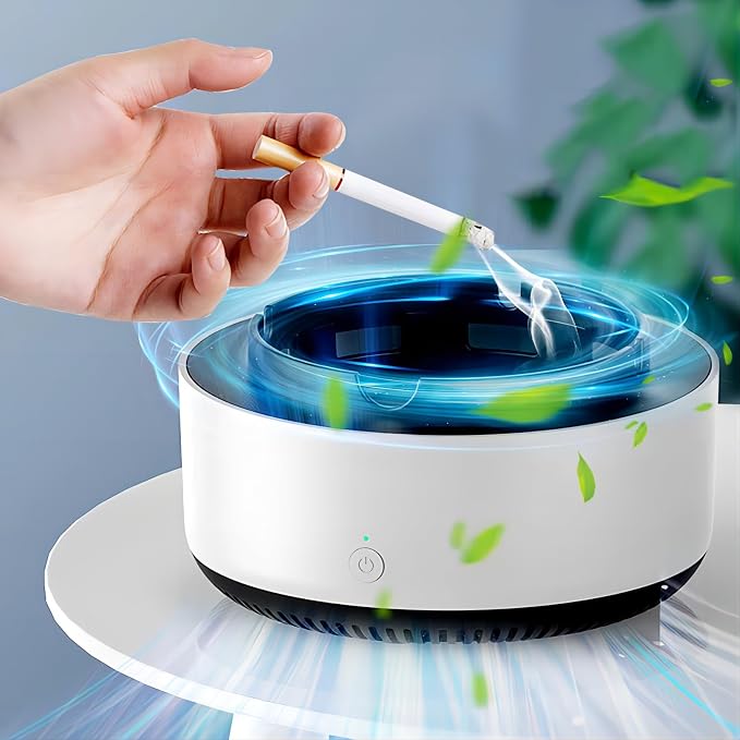 Smokeless Ashtray, 2 in 1 Air Purifier Multifunctional Smokeless Ashtrays by Yinhamnl