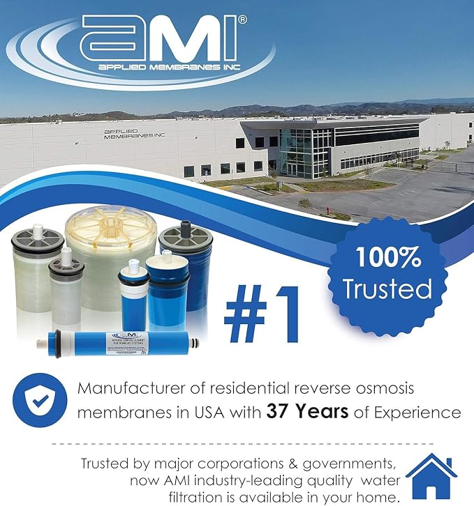 APPLIED MEMBRANES INC. 100 GPD Reverse Osmosis Membrane | RO Membrane Water - Image 3