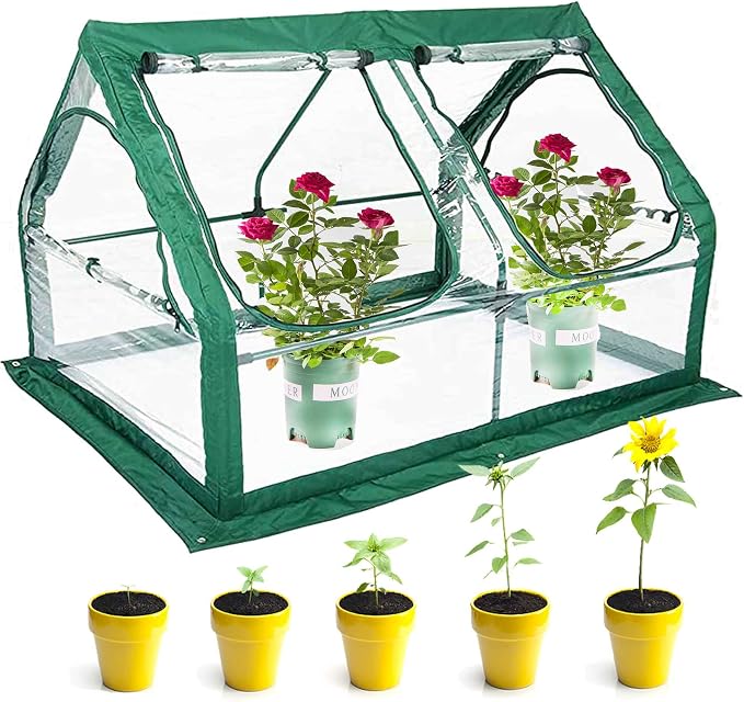 Portable Greenhouse for Garden Bed, Easy Set-Up Gardening Flower House & Plant by porayhut