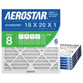 Aerostar 18x20x1 MERV 8 Air Filter, ACTUAL SIZE, Air Conditioning & Furnace by AirFiltersDelivered