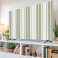 Vertical Green Stripes Indoor TV Cover, Elastic TV Screen Protector Minimalist by Unknown