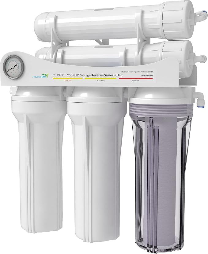 Aquatic Life 5-Stage Hydroponic Reverse Osmosis Water Filter System RO by AQUATICLIFE