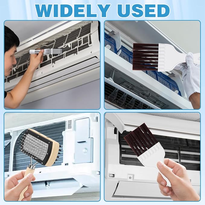 CANIPHA 3Pcs Air Conditioner Condenser Fin Cleaning Brush Refrigerator Coil - Image 7