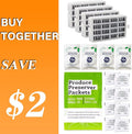 Funmit 4 Pack W10311524 AIR1 FreshFlow Air Filter and 8 Pack W10346771A Fresh by Funmit