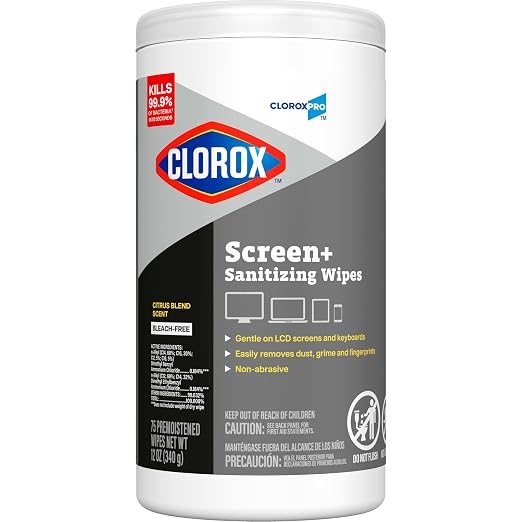 CloroxPro Clorox Screen+ Sanitizing Wipes, Disinfecting Wipes - Image 9