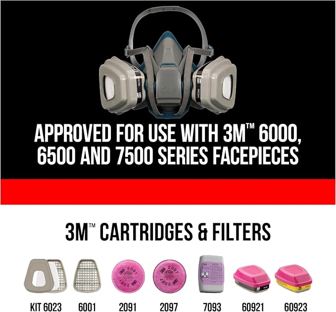 3M P100 Performance Filter 2091, 2 Pairs, Use - Image 6