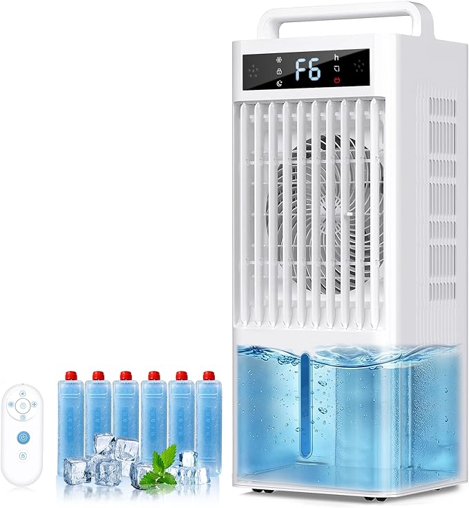 Portable Air Conditioners Fan, Windowless Evaporative Air Cooler 2 Modes & 6 by AshihotiOfficial