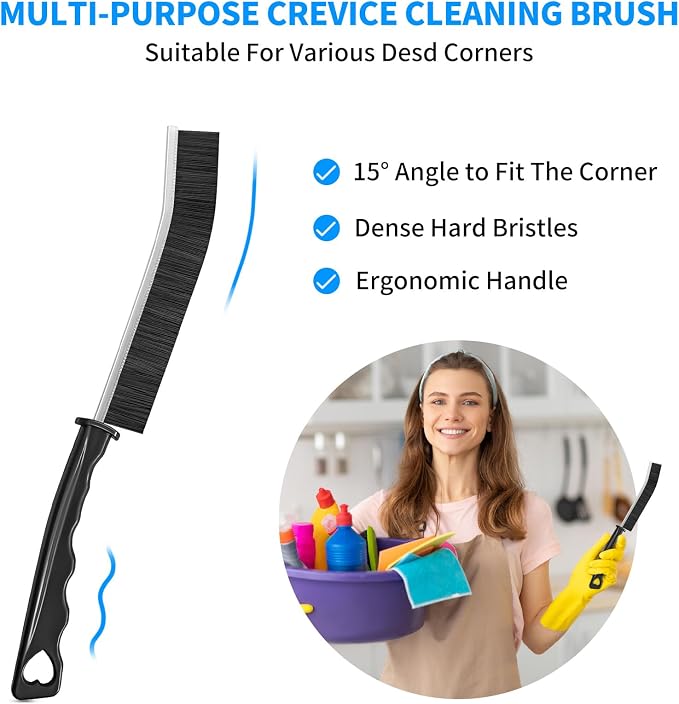 4TH Multi-Purpose Hard Bristle Crevice Cleaning Brush -Deep Cleaning Essential - Image 3