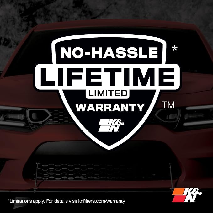 K&N Engine Air Filter: Increase Power & Acceleration, Replacement Car Air - Image 7