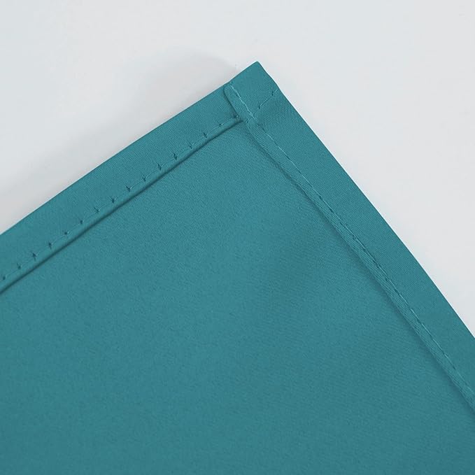 LEMOMO Sea Teal Blackout Curtains 42 x 54 Inch Length Set of 2 Panels Grommet Bedroom Curtains for Living Room