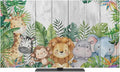Giraffe Zebra Monkey Lion Indoor TV Cover, Elastic TV Screen Protector Animal by Unknown