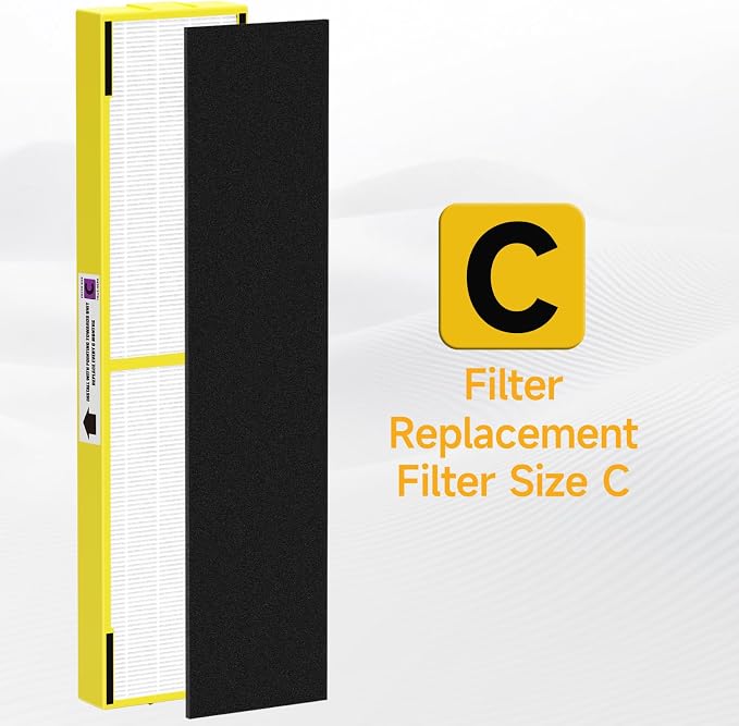 2 Pack FLT5000 True HEPA Replacement Filter C, Compatible - Image 7