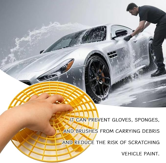 2 PCS Car Wash Bucket Insert Dirt Guard, Grit Trap Dirt Lock Filter - Image 4
